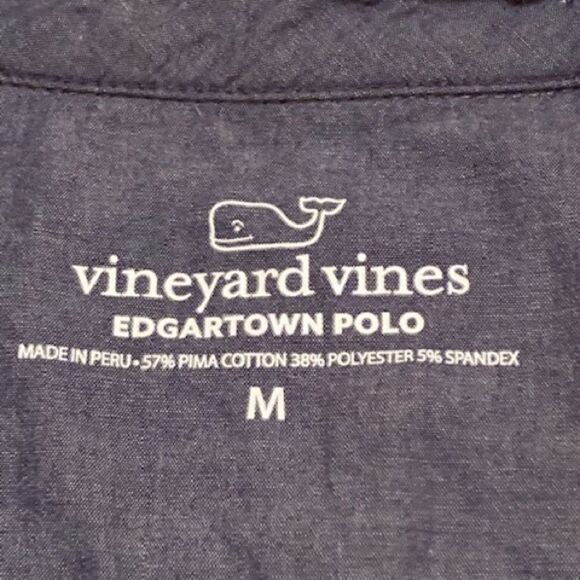 Men’s Vineyard Vines All Over Fish Print Edgartown Polo Shirt Size Medium - Picture 2 of 8